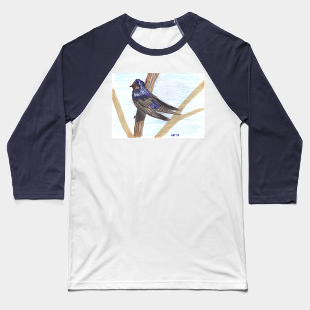 Swallow Baseball T-Shirt by Absel123